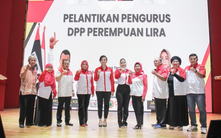 Pelantikan pengurus DPP Perempuan Lira di Jakarta, Jum'at (7/10)