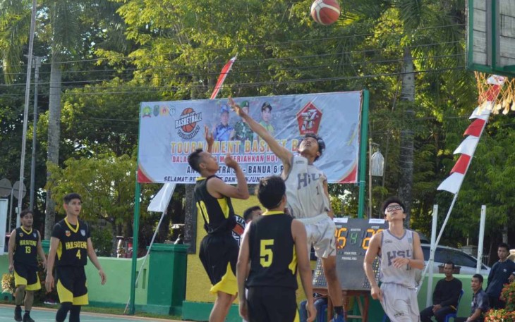 Turnamen Basket Ball Dandim Cup 2022 Kodim 1001/HSU-BLG,  Rabu (12/10)
