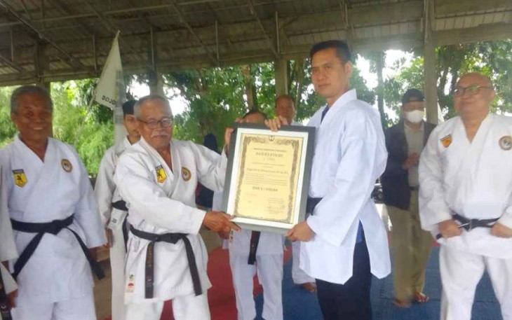 Brigjen Pol Dadang Hartanto saat ujian kenaikan tingkat 