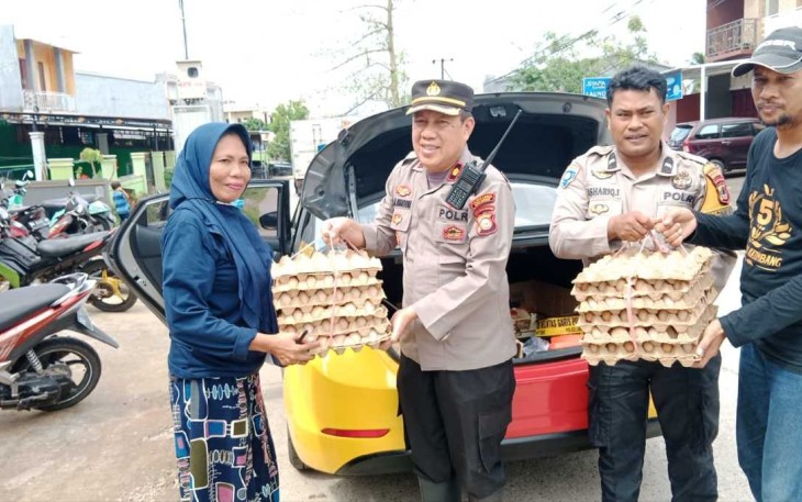 Bantuan sembako Kapolrestabes Makassar 