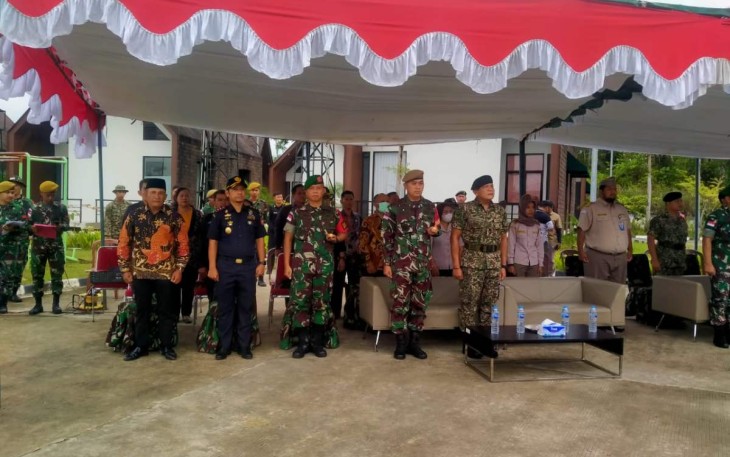Upacara Penutupan Patroli Terkoordinasi TNI-TDM Seri 2/2022