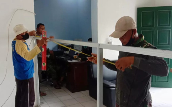 Pembenahan ruangan penerangan Korem 081/DSJ