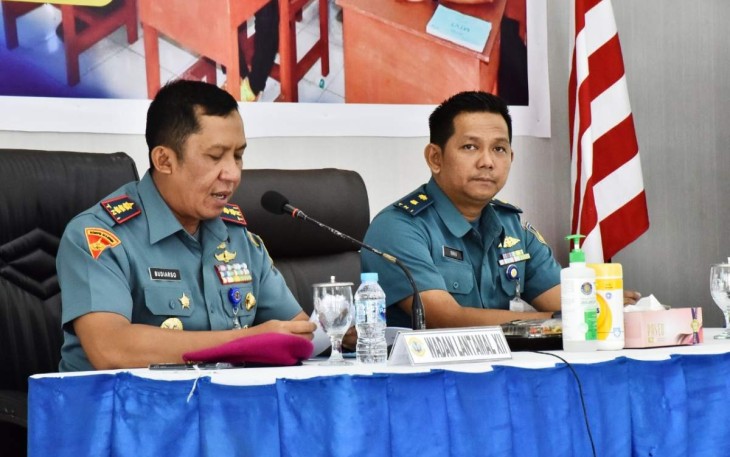 Wadan Lantamal XII Kolonel Marinir Budiarso saat membuka Flaying Psychologi, Rabu (7/12) 