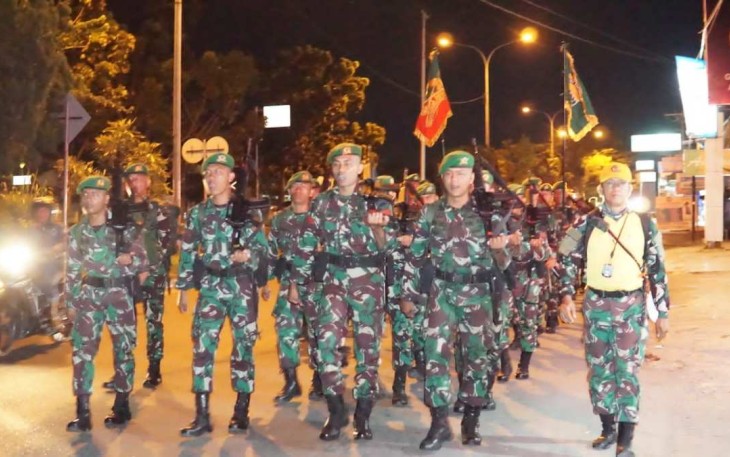Pleton Beranting Yudha Wastu Pramuka Jaya Prajurit Korem 032/Wbr