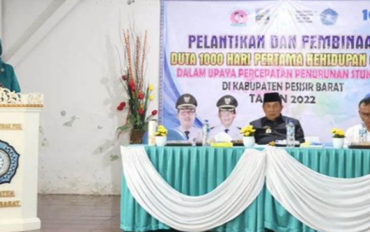 Ketua TPPS Pesibar Lantik Duta 1000 HPK