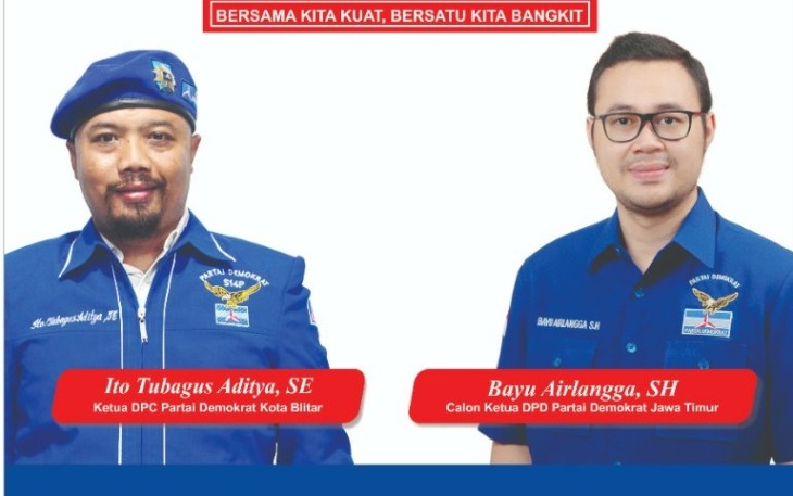 DPC Partai Demokrat Kota Blitar Dukung Bayu Airlangga Pimpin DPD Partai Demokrat Jawa Timur Periode 2022-2027