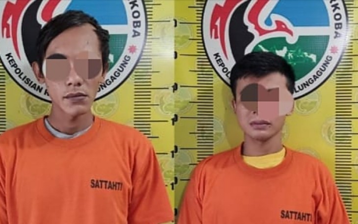 Foto : Dua pengedar puluhan gram sabu 