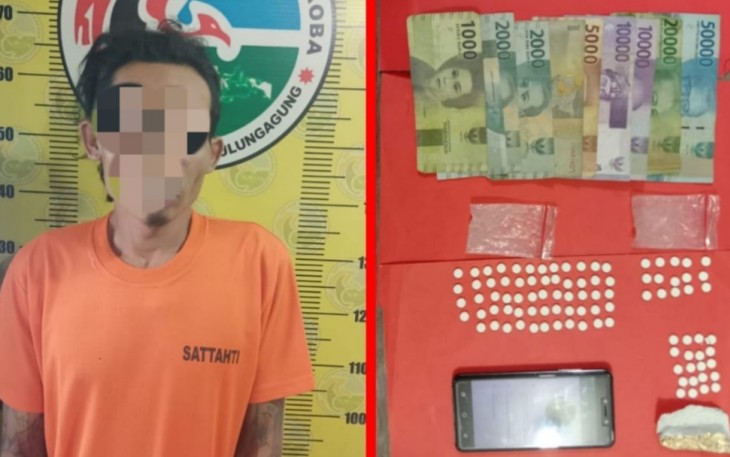 A alias Jabrik (37), pengedar pil double L, asal Ngunut