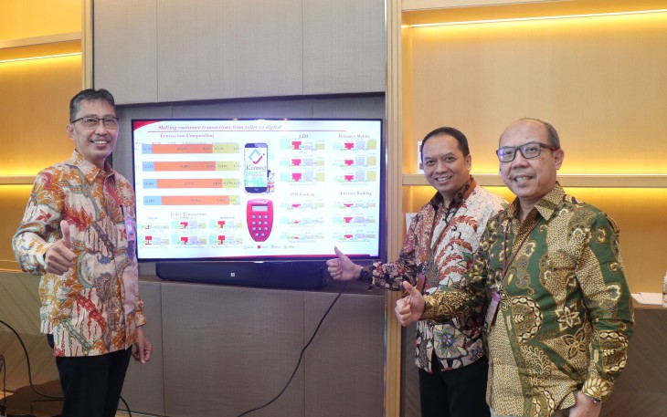 PT Bank Pembangunan Daerah Jawa Timur Tbk (Bank Jatim) saat melaksanakan analyst meeting