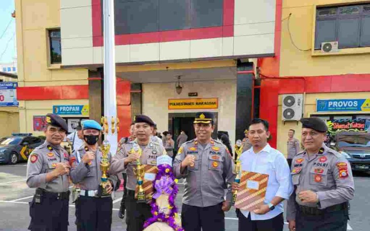 Polsek Rappocini Raih Juara Pertama Lomba Kebersihan 