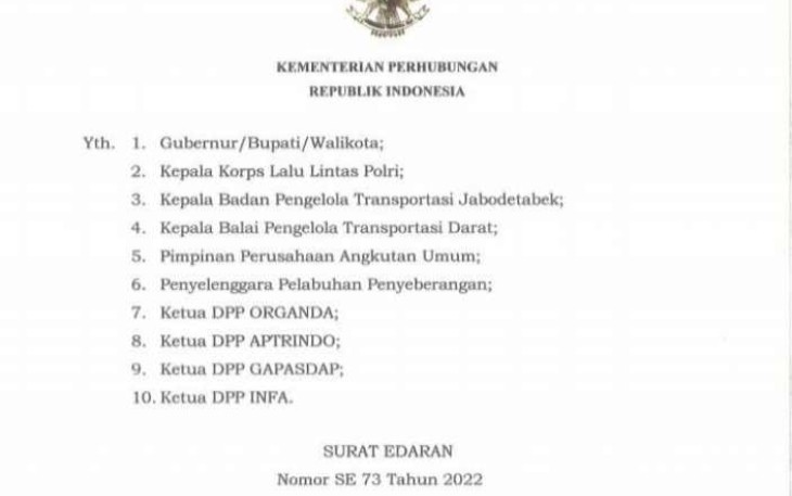 Surat Edaran Perjalanan Dalam dan Luar Negeri