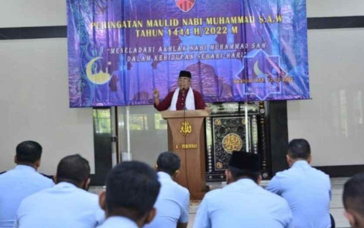 Maulid nabi Muhammad SAW di Lanud Iswahjudi. Kamis (13/10)
