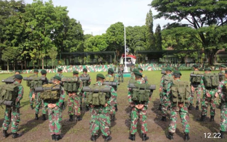 Apel siaga bencana alam prajurit Menarmed 2 Kostrad Malang