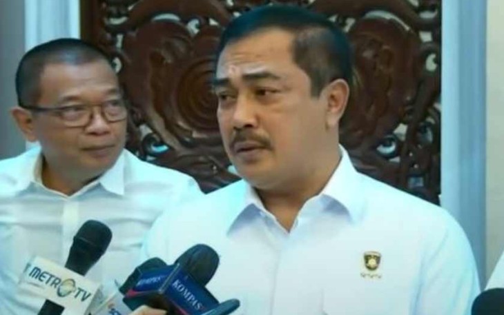 Kabareskrim Polri Komjen Agus Andrianto saat memberikan keterangan pers 