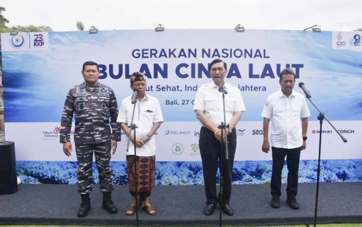 Pencanangan gerakan nasional bulan cinta laut di Bali 