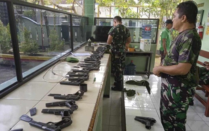 Pengamanan gudang senjata Kodim 0801/Pacitan