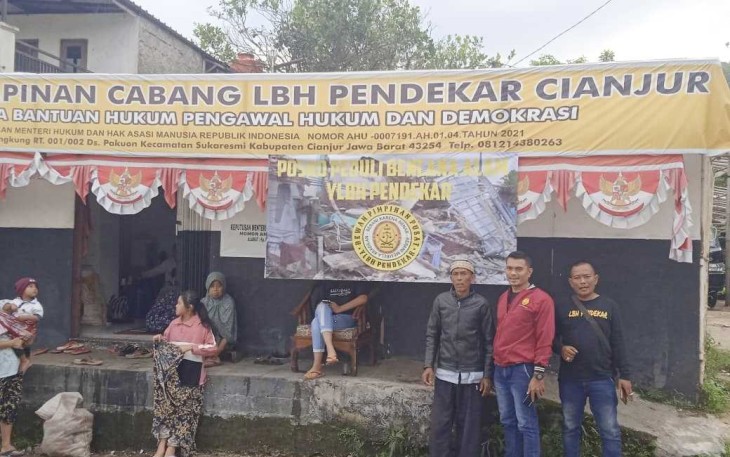 Posko Bencana Alam LBH Pendekar Cianjur 