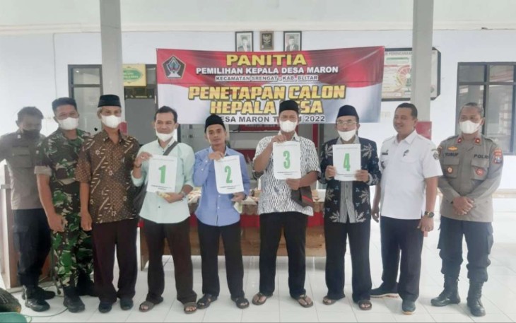 Penetapan calon kepala desa Maron tahun 2022