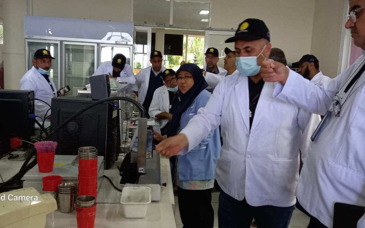 Peserta asal Palestina saat belajar di laboratorium BBIB Singosari, Selasa (13/12/2022).