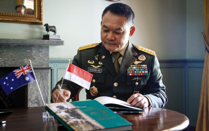 Kasad Jenderal TNI Dudung Abdurachman saat Kunjungi Kawah Chandradimuka Akademi Militer Australia.