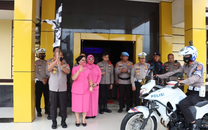 Kapolda Bengkulu Irjen Pol Drs Agung Wicaksono, M.Si saat peresmian ETLE di Mapolres Lebong, Rabu (23/11).