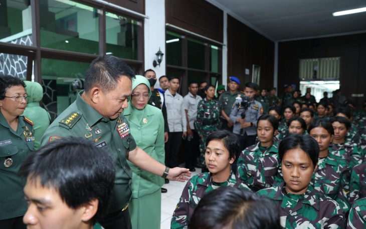Kasad saat Cek Kondisi Prasis Kowad