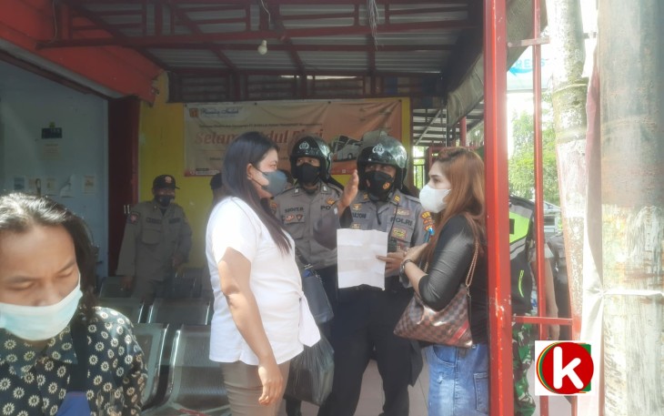 Tim Pamor Keris Polres Blitar Kota Ajak Warga Taat Prokes Covid-19