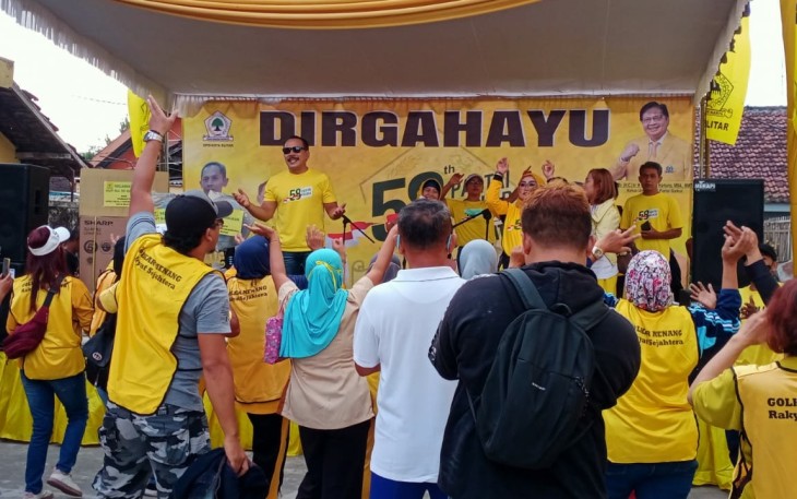 Peringatan HUT ke- 58 Partai Golkar di DPD Partai Golkar Kota Blitar