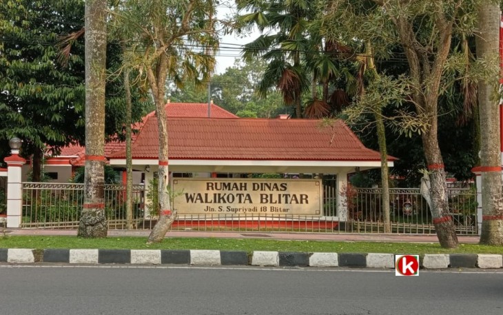 Rumah Dinas Walikota Blitar (foto : Faisal NR / Klikwarta.com)