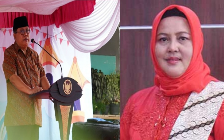 Walikota Blitar Santoso dan Istrinya, Fety Wulandari Santoso.