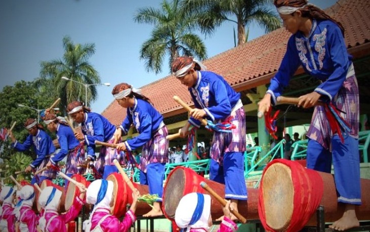 Ilustrasi Tarian Rampak Bedug. Sumber foto : Pesona Banten