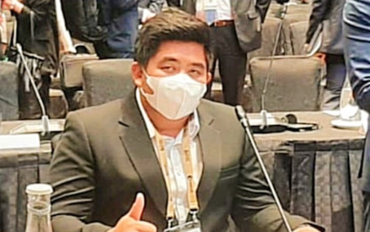Roby saat Hadiri World Cities Summit 2022 di Sand Expo and Convention Centre Singapura, Minggu (31/07).