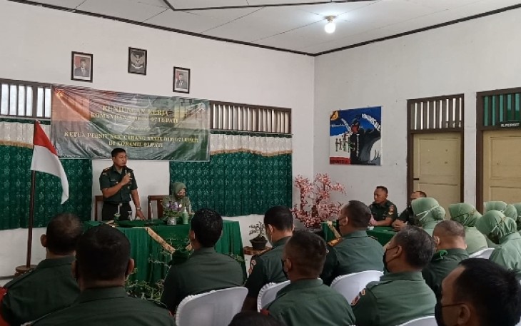 Pengarahan Dandim 0718/Pati kepada anggota dan keluarga Koramil 01/Pati