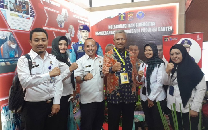 Tim Kanwil Kemenkumham Banten saat meriahkan Festival Inovasi Pelatihan Kepemimpinan Nasional Tingkat I Angkatan LIII Tahun 2022