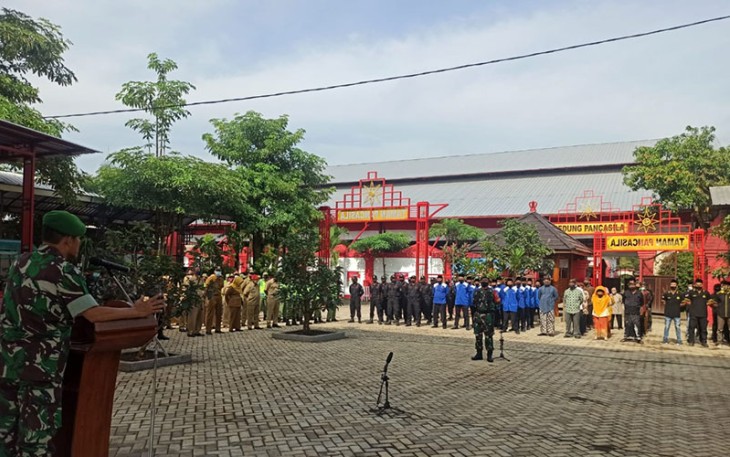 Kasdim 0807/Tulungagung Ajak Warga Kampung Pancasila Bersinergi Jaga Kedaulatan NKRI