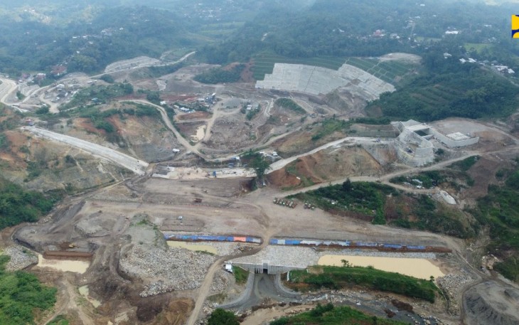 Bendungan Jlantah di Kabupaten Karanganyar, Jawa Tengah.