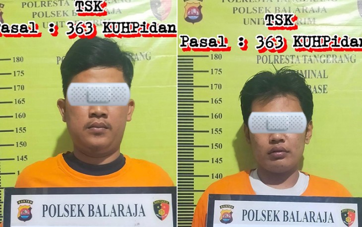 Tersangka saat diamankan