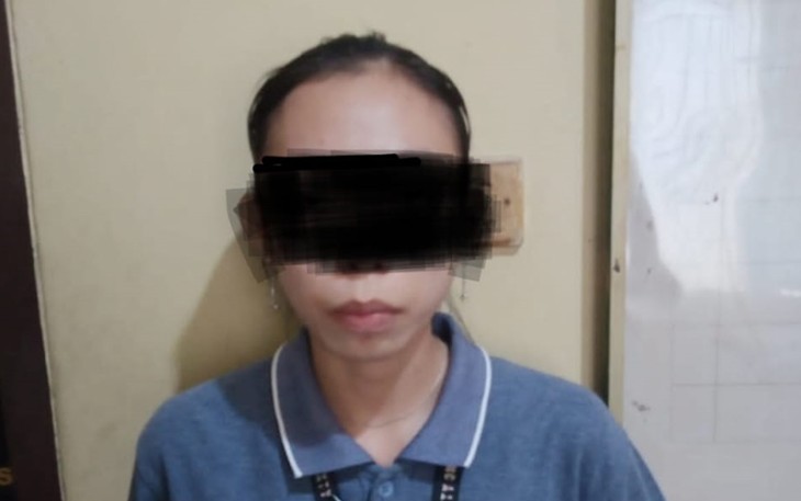 JN saat diamankan polisi