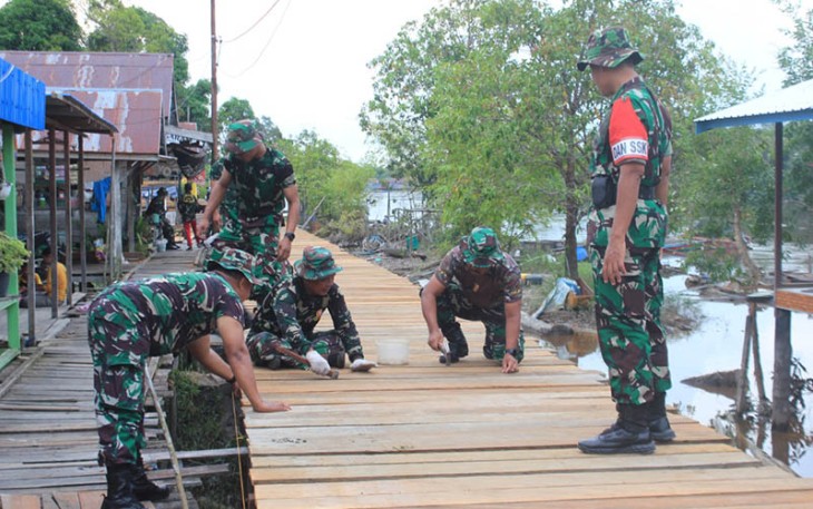 Kegiatan Fisik TMMD Ke-115 Kodim 1016/Palangka Raya Hampir 100 Persen 