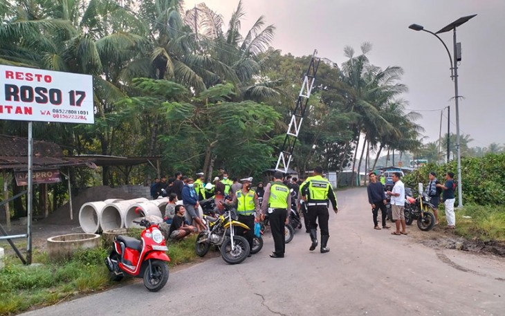 Tim Patroli Subuh Polres Klaten Menindak  Motor Knalpot Brong