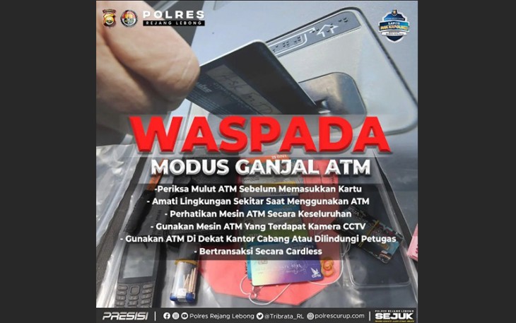 Waspada Modus Ganjal ATM