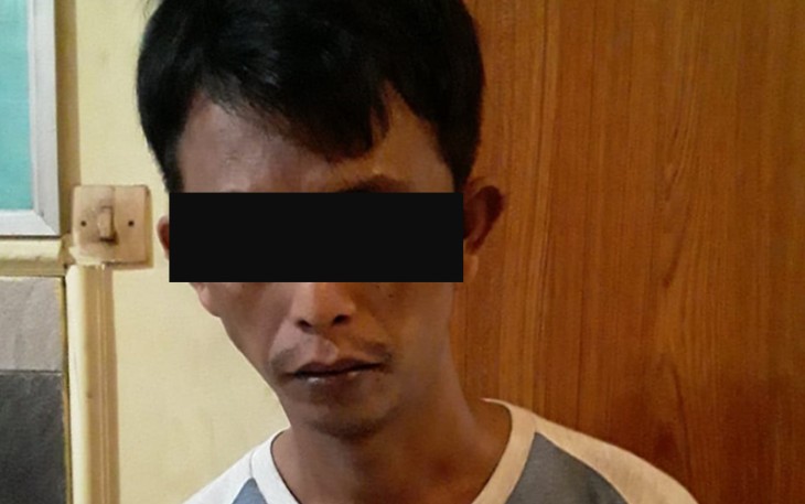 Tersangka saat diamankan