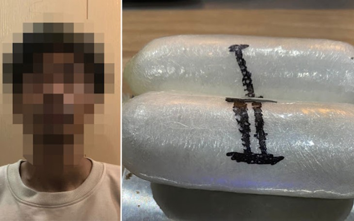 Tersangka dan barang bukti saat diamankan