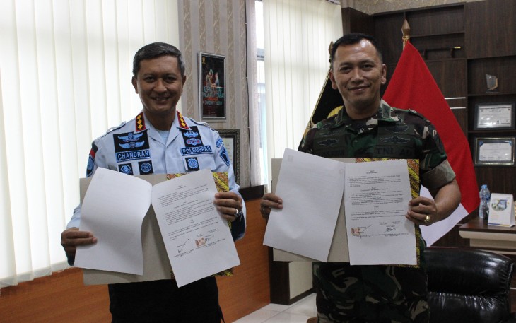Kodim Bersama Lapas Kelas II A Palangka Raya saat Jalin Kerjasama Patroli Sambang dan Wasbang Bagi Para Napi 