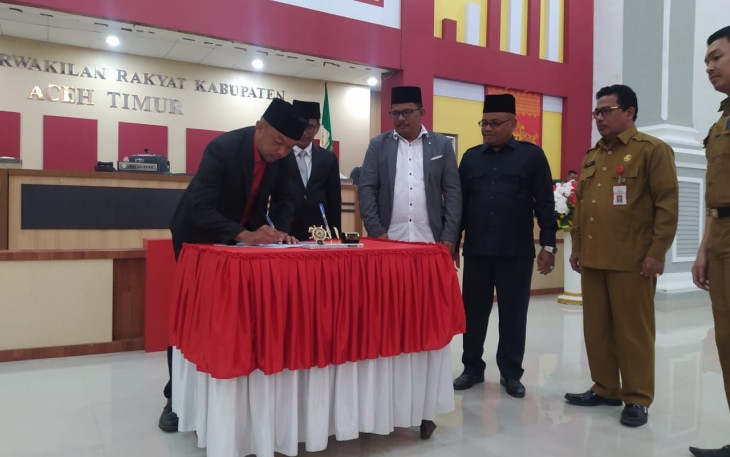 Pengesahan APBK Aceh Timur Tahun Anggaran 2023