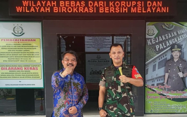 Dandim Bersama Kepala Kejaksaan Negeri Palangka Raya