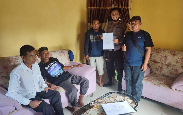 Pilar Desa Karang Tengah saat Mediasi Perkara IRT Terlibat Penganiayaan