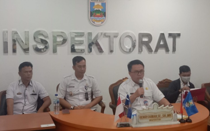 Inspektorat Pesibar saat Gelar Konferensi Pers, Kamis (30/12/2022).