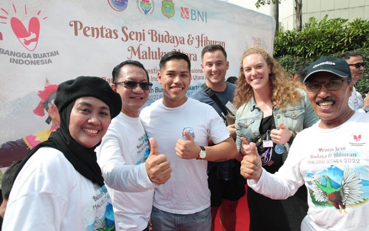 Taufik Madjid di arena Car Free Day (CFD), Minggu (9/10/2022).