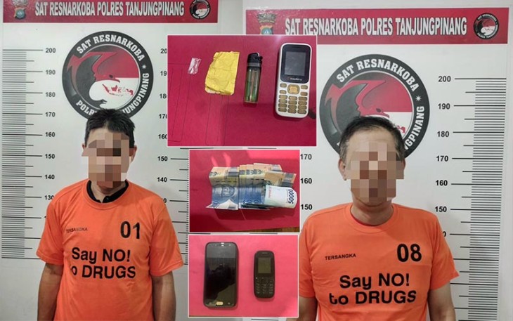 Tersangka dan barang bukti saat diamankan